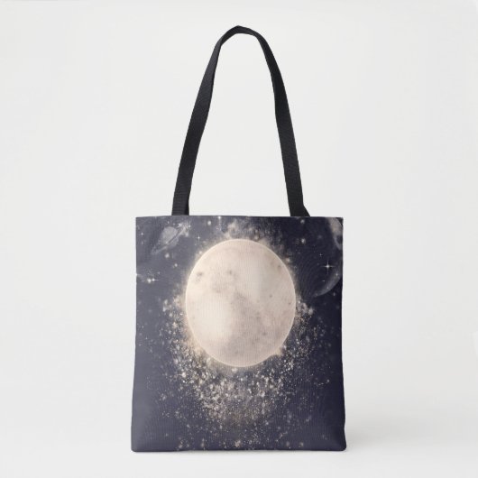 Dream Moon Magie Kosmische Glitzern Tasche (Vorderseite)