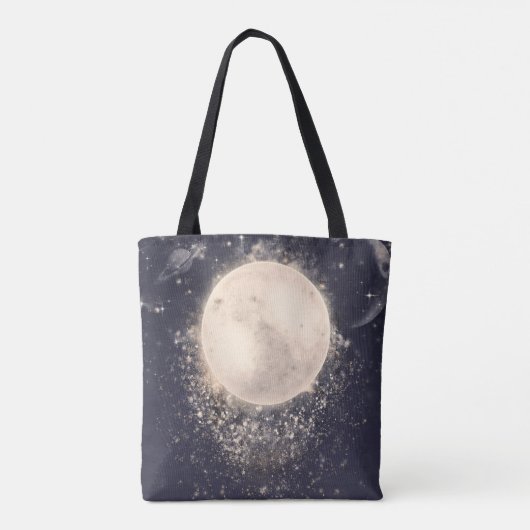 Dream Moon Magie Kosmische Glitzern Tasche (Rückseite)