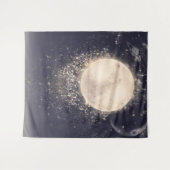 Dream Moon Magie Kosmische Glitzern Wandteppich (Vorderseite (Horizontal))