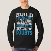 Dream Motivation Modern Typography T-Shirt (Vorderseite)