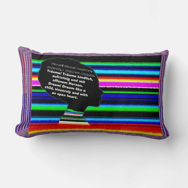 Dream Multilingual Pillow Lendenkissen (Vorderseite)