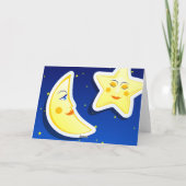 Dream night, Grußkarte Karte (Rückseite)