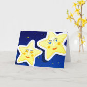 Dream night, Grußkarte Karte (Gelbe Blume)