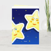 Dream night, Grußkarte Karte (Rückseite)