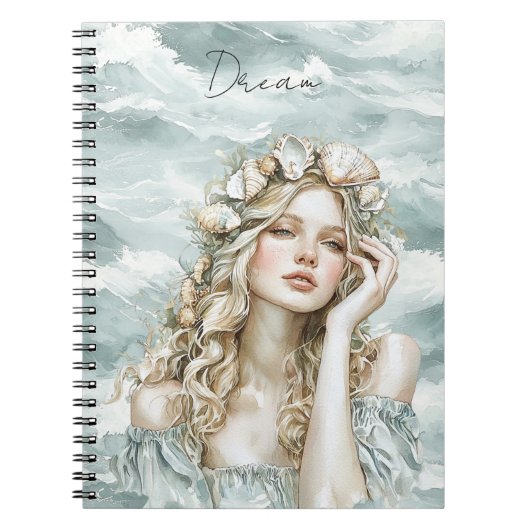 Dream Ocean Lady Notizblock (Vorderseite)