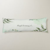 Dream of green plants seitenschläferkissen (Rückseite)