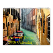 DREAM OF VENICE 2026 Calendar Kalender (Titelbild)