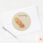 Dream On golden feather Sticker (Umschlag)