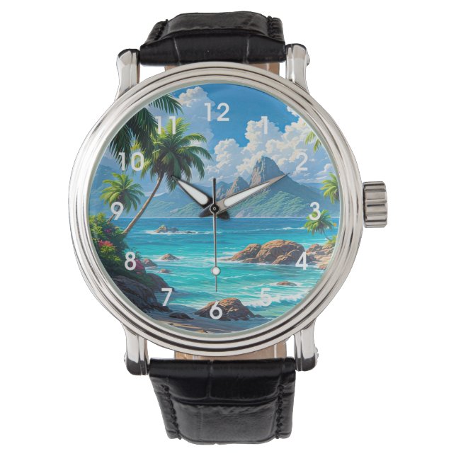 Dream On, Tropical Paradise, Armbanduhr (Vorderseite)