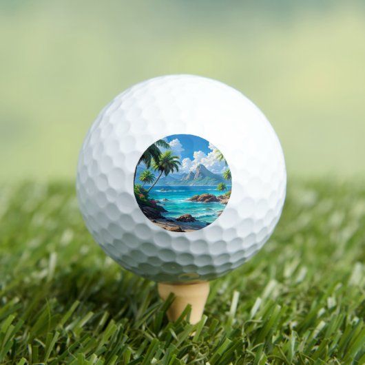 Dream On, Tropical Paradise, Golfball (Insitu T-Shirt)