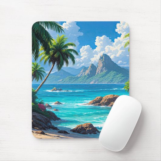 Dream On, Tropical Paradise, Mousepad (Mit Mouse)