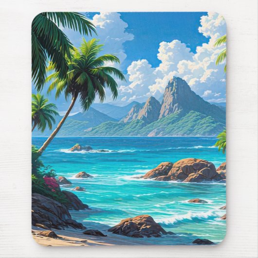 Dream On, Tropical Paradise, Mousepad (Vorne)
