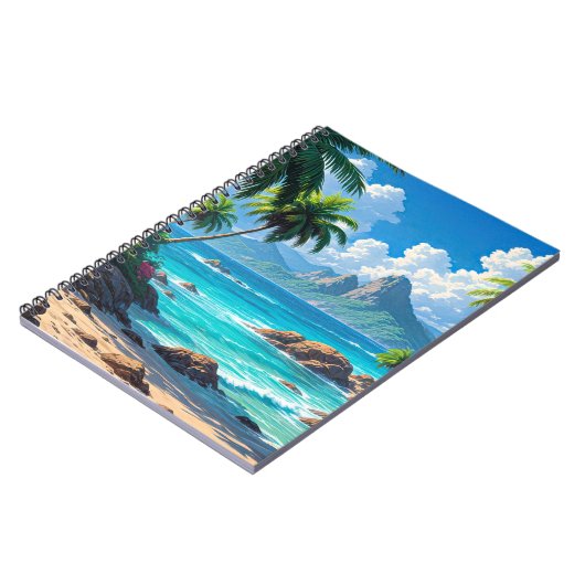 Dream On, Tropical Paradise, Notizblock (Linke Seite)