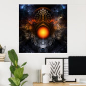 Dream Orb Fraktal Art Poster (Heimbüro)