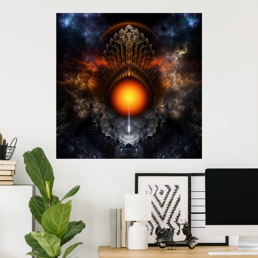 Dream Orb Fraktal Art Poster (Heimbüro)