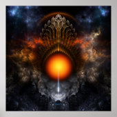 Dream Orb Fraktal Art Poster (Vorne)
