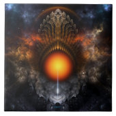 Dream Orb Fraktal Fliese (Vorderseite)