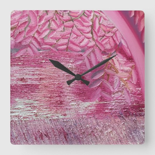 Dream Park Quadratische Wanduhr (Vorderseite)