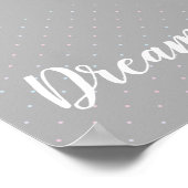 Dream Pastel Dot Pattern Poster (Ecke)