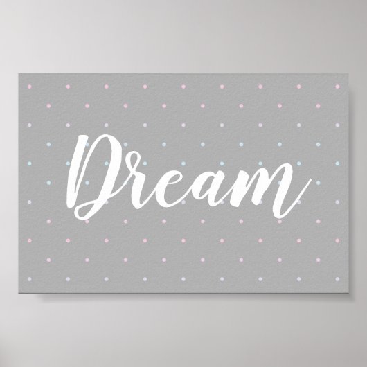 Dream Pastel Dot Pattern Poster (Vorne)
