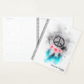 *~* Dream Peace Sign Feathers Blume Boho Tribal Planer (Anzeige)
