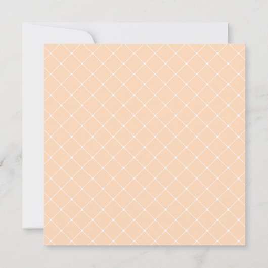 Dream Peach | Extravagante Frühlingsfloraldiamante Einladung (Rückseite)