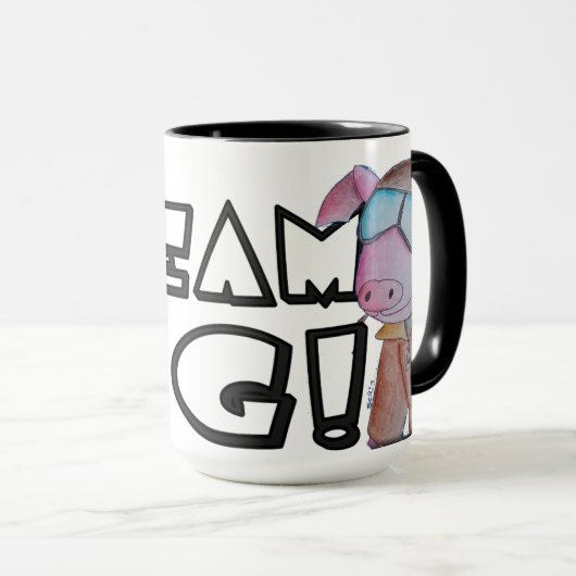 Dream Pig Tasse (VorderseiteRechts)