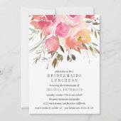 Dream Pink Blume Bridesmaids Luncheon Wedding Einladung (Vorderseite)