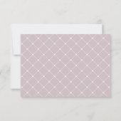 Dream Pink | Floral Wedding RSVP MEAL Option (Rückseite)