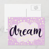 Dream Pink Postkarte (Vorne/Hinten)