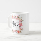Dream Pink | WEDEN THE NEW MRS Typografy Kaffeetasse (Vorderseite Links)