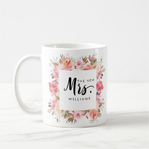 Dream Pink   WEDEN THE NEW MRS Typografy Kaffeetasse