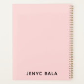 Dream Plan Do Blush Pink Design Planer (Rückseite)