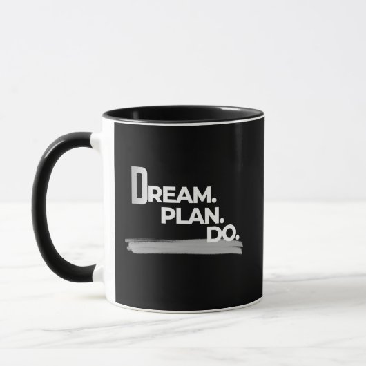 Dream Plan Do Execution Mindset Tasse (Links)