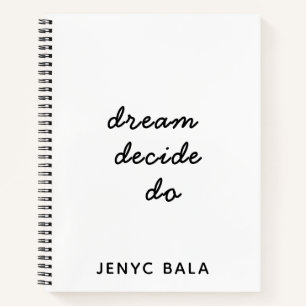 Dream Plan Do Flieder Pastell-Design Notizblock