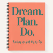 Dream Plan Do Goal Tracker Bullet Journal Notizblock (Vorderseite)