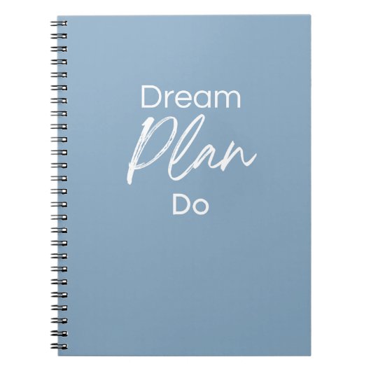 Dream. Plan. Do. – Motivational Notebook for Goal Notizblock (Vorderseite)