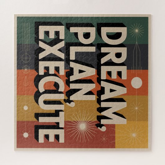 Dream, Plan, Execute Puzzle (Horizontal)