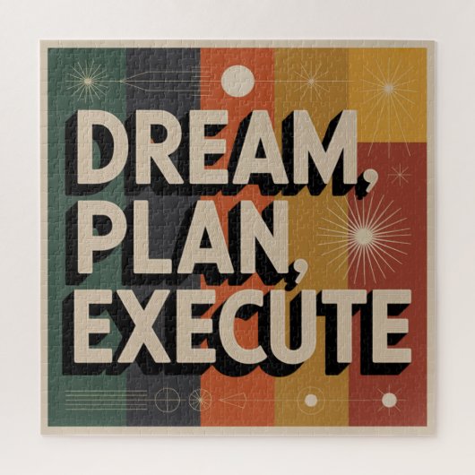 Dream, Plan, Execute Puzzle (Vertikal)
