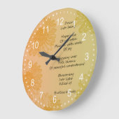 Dream Poem Große Wanduhr (Winkel)