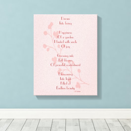 Dream Poem Leinwanddruck (Insitu (Holzboden))