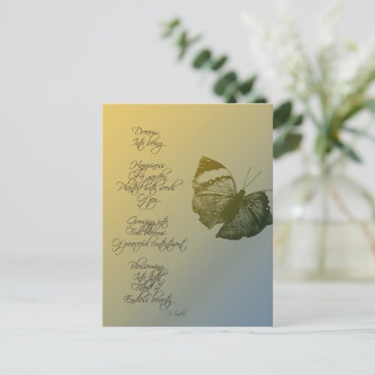 Dream Poem Postkarte (Stehend Vorderseite)