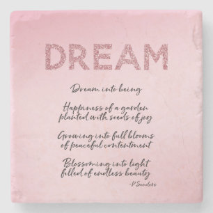 Dream Poem Steinuntersetzer
