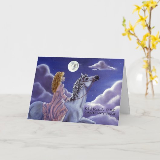 Dream Pony - Sweet Dreams Grußkarte Karte (Gelbe Blume)