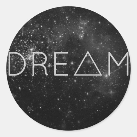 Dream-Produkte Runder Aufkleber (Vorderseite)