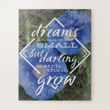 Dream quote Puzzle Kinderzimmer Art, Baby Dusche G