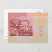 Dream - Reiseangebot Postkarte (Vorne/Hinten)