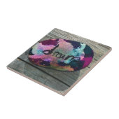 Dream Rock Ich malte mit Alkohol und Indien Tinte. Fliese (Seite)