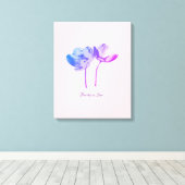 Dream Romantic Flowers – Elegant Fantasy Nature Leinwanddruck (Insitu (Holzboden))