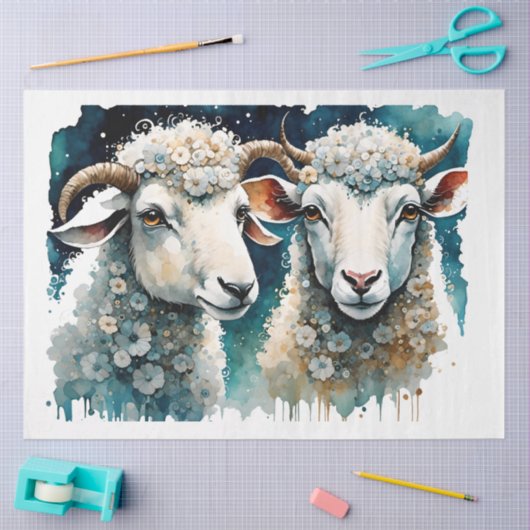 Dream Sheep Seidenpapier (Basteln)